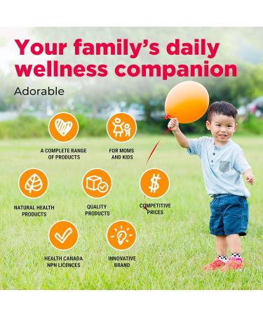 Adorable Anti-Nausea Ginger Liquid Non-Drowsy Nausea & Upset Stomach Formula 60 mg of Ginger per dose - 50 mL - Buy Online on GoSupps.com