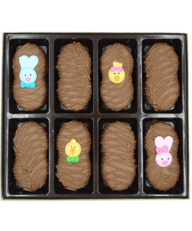 Philadelphia Candies Milk Chocolate Covered Nutter Butter Cookies Easter Faces Assortment Net Wt 8 oz Easter Faces Assortment 8 Ounce (Pack of 1)