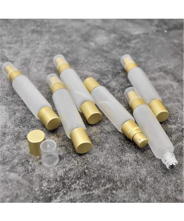 Frosted Clear 10ml Essential Oil Roller Bottle Set | Double-Ended Stainless Steel Roller Balls & Fine Mist Sprayer - 6 Pack for Essential Oils - Buy Online on GoSupps.com