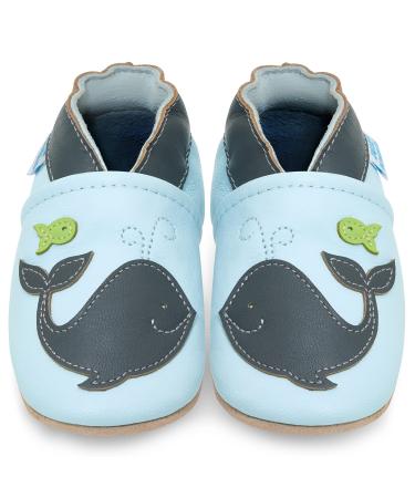 Baby Shoes with Soft Sole - Baby Girl Shoes - Baby Boy Shoes - Leather Toddler Shoes - Baby Walking Shoes 0-6 Months Woshy Whale