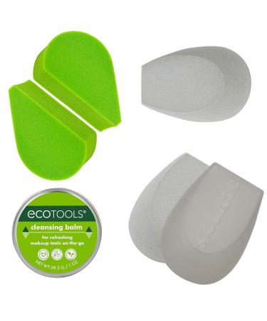 Ecotools Beauty Makeup Sponge Set - 7 Piece Blending Kit with Brush Cleaner, Travel Case - Buy Online on GoSupps.com