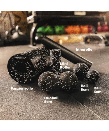 Fitcarrots Fascia Set for Effective Massage | 6-Piece Roller & Ball Set for Fascia & Trigger Point Relief | International Shipping Available - Buy Online on GoSupps.com