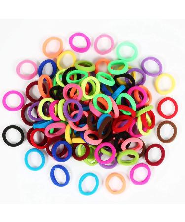 120 Pcs Multicolor Toddler Hair Ties for Girls - Elastic Cotton Ponytail Holders (15 Colors) - Buy Online on GoSupps.com