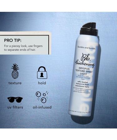 Bumble and bumble. Thickening Dryspun Texture Spray Light | For Soft Texture + Light Hold | Curly Wavy Straight 9.35 Ounce (Pack of 1) - Buy Online on GoSupps.com