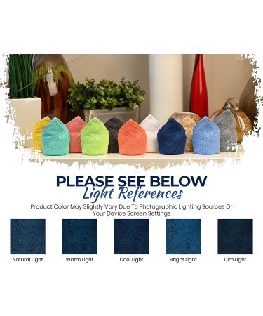 AKTI Premium Cotton Wash Cloths 12 Pack - 13x13 Inches - 520 GMS - Durable, Quick Dry & Extra Absorbent - Navy Washcloths for Home, Spa, Hotel, Bathroom & Kitchen - Buy Online on GoSupps.com