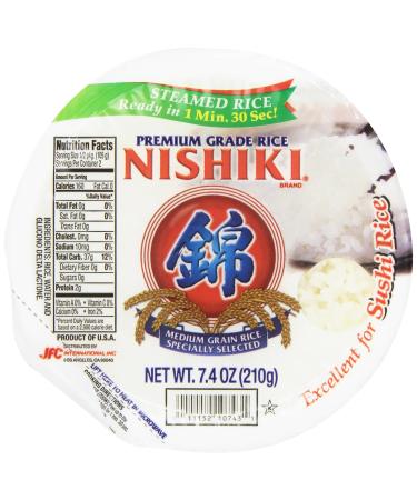 Nishiki Steamed White Rice, 7.4-Ounce (Pack of 6)