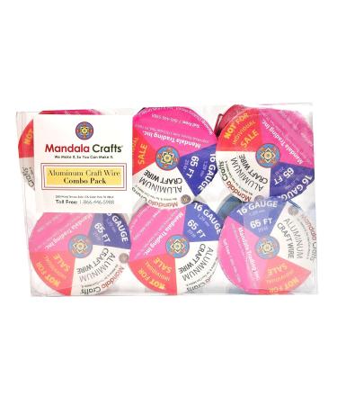 Mandala Crafts Anodized Aluminum Wire for Sculpting, Jewelry Making, Gem Metal Wrap - 16 Gauge Combo 12 (6 Rolls, Assorted Colors) - Soft and Colored Wire for Armature and Garden Projects - Buy Online on GoSupps.com