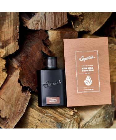 Fireside Bourbon Men's Cologne & Bar Soap Set - Spicy Bourbon & Oak Scent - Natural Ingredients for Men - Wood Barrel Bay Rum Soap - Dr. Squatch - Buy Online on GoSupps.com