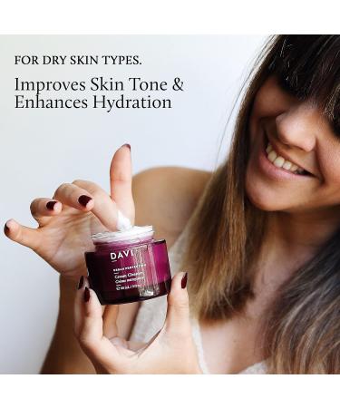 Shop DAVI Cream Cleanser - Hydrating & Anti-Aging Face Wash for All Skin Types | Blue Light Protection | Natural Non-GMO Cruelty-Free | 3 Fl Oz - Buy Online on GoSupps.com