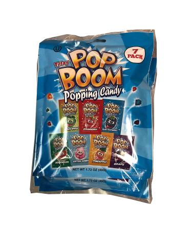 Tiltay Pop Boom Popping Candy - 7 Flavor Assortment (4 Packs) | Sweet Fun for Kids & Adults - Buy Online on GoSupps.com