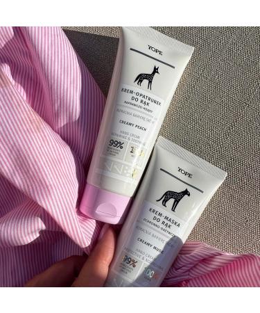  Yope YOPE Hand Cream-Bandage | Intensely Nourishes | Soothing | Smoothing | Protects Against Dehydration | Bioceramide | Mango Butter | 99% Natural Ingredients | Creamy Peach | 50ml - Buy Online on GoSupps.com