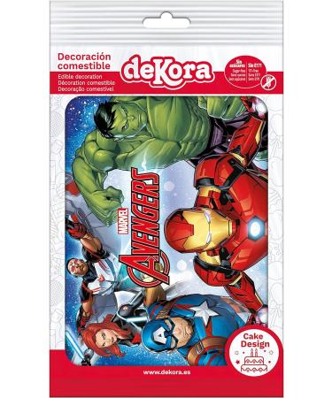 Dekora Marvel Avengers Edible Wafer for Children's Birthday Cake Decoration A5 Size: Infuse Creativity into Every Slice Make Birthdays Unforgettable! - Buy Online on GoSupps.com