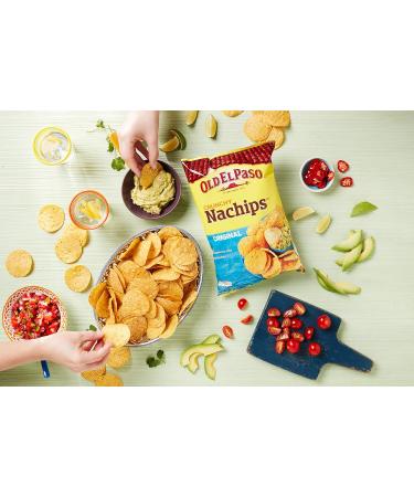 Old El Paso Tortilla Nachips Original - Gluten-Free Baked Corn Tortilla Chips - 185g | International Shipping Available - Buy Online on GoSupps.com