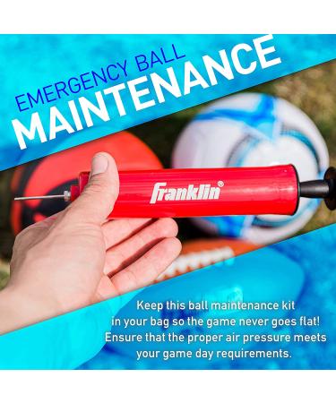 Franklin Sports Ball Pump Kit - Handy 7.4 Pump with Needle, Gauge, and Carry Bag for Basketball, Soccer Balls, and More - Buy Online on GoSupps.com