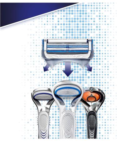 Gillette SkinGuard Sensitive Razor & 5 Spare Refills - Perfect for Sensitive Skin | International Shipping Available - Buy Online on GoSupps.com