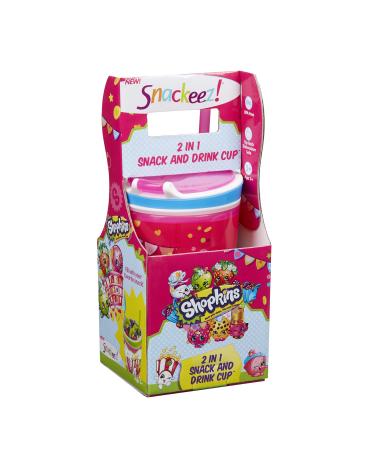 Snackeez Shopkins 2 in 1 Snack and Drink Cup