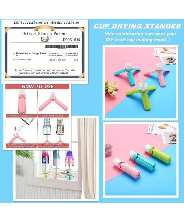 Cup Drying Stand Holder for Cup Turner Crafts - RackWand for DIY Glitter Epoxy Tumblers (RACK 4 Rack+Wands) - Buy Online on GoSupps.com