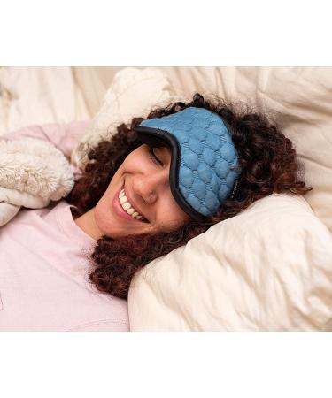 Bewell Adjustable Eye Mask for Travel and Sleep Aid - Gray Blue - Buy Online on GoSupps.com