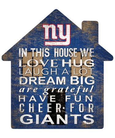Fan Creations NFL New York Giants Unisex New York Giants House Sign, Team Color, 12 inch