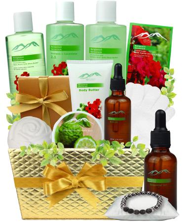 Bath and Body Spa Gift Baskets Pampering Gift Set. Aromatherapy Spa Baskets for Women and Men. Bath & Body Gift Baskets for Relaxation! Best Bath Gift Sets for Women and Men Gift Basket!.