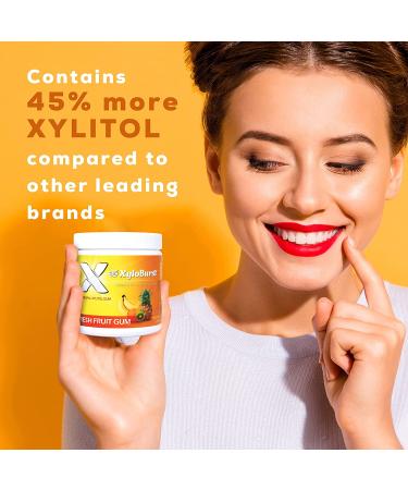 Xyloburst Xylitol Chewing Gum - Fresh Fruit Flavor, 100 Pieces (5.29 oz) - Buy Online on GoSupps.com