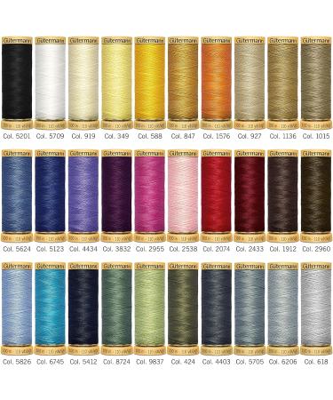 G termann creativ Cotton Box with 30 spools Cotton C Ne 50 100 m Assorted Colours - Buy Online on GoSupps.com