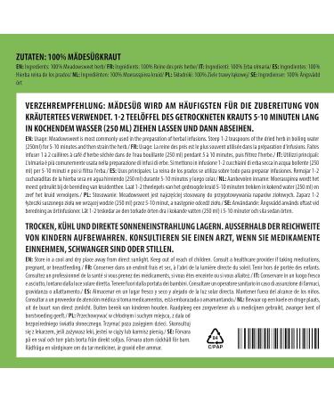  Alpi Nature Alpi Nature Reine des Pres Herbal Tea 125 g Dried and Cut Meadowsweet Herb Loose Tea - Buy Online on GoSupps.com