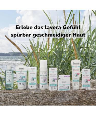 Lavera Base Sensitive Cleaning Foam - Vegan Organic Aloe Vera & Almond Oil - Natural Facial Cleanser 150ml - Buy Online on GoSupps.com