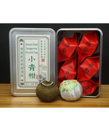 Green Orange Peel Pu-erh Tea | Tangerine Peel XiaoQingGan Tea Box | Independent Packing from GuangDong XinHui - Buy Online on GoSupps.com