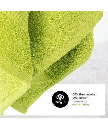 8-Piece Apple Green Towel Set - Soft & Absorbent - 50x100 cm - Perfect for International Shipping - Buy Online on GoSupps.com