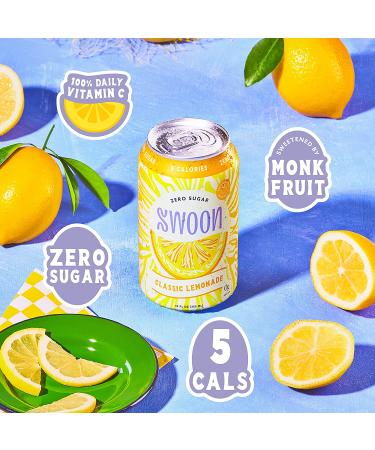 Swoon Classic Sugar Free Lemonade - Low Carb Paleo-friendly Gluten-free Keto Drink - 100% Natural Lemon Juice Concentrate - 12 Fl oz (Pack of 12) - Buy Online on GoSupps.com