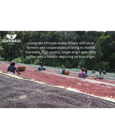 Lovegrass Ethiopia Roasted Single Origin Sidamo Coffee 250 g Whole bean Medium Roast - Buy Online on GoSupps.com