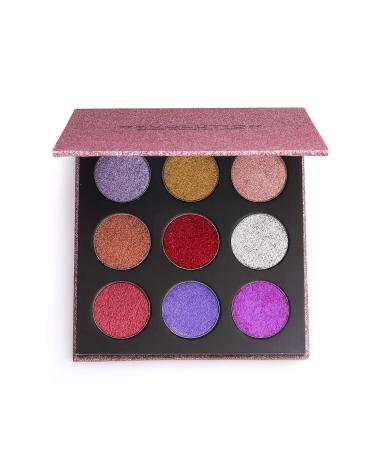 Makeup Revolution Pressed Glitter Palette Diva - Multicolor Eyeshadow | Shop Internationally - Buy Online on GoSupps.com