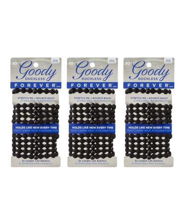 Goody Ouchless Forever Women's Braided Elastic Bands (3 Pack)