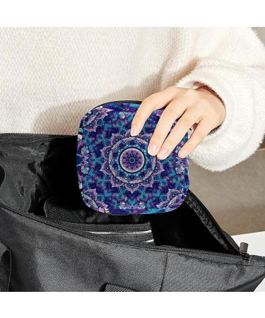 Shop Women's Bohemia Flower Geometry Pattern Period Kit - Portable Storage Pockets Bag - Buy Online on GoSupps.com
