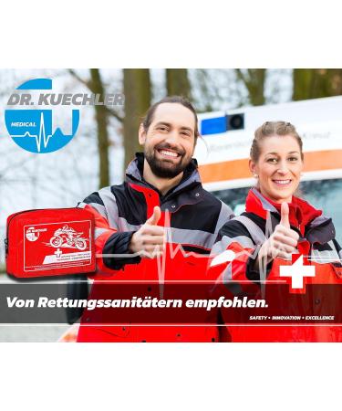 Dr. Kuechler First Aid Kit for Motorcycle Quad Vespa & Bicycle - Compact Bandage Pocket & Mini Emergency Set - Buy Online on GoSupps.com