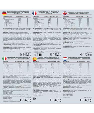 Huile de Krill d Antarctique 200 G lules - Riche en Astaxanthine acides gras Om ga 3 (EPA & DHA) 6 & 9 et Phospholipides - 1200 mg d Huile de Krill par jour - Sans arri re-go t de poisson - Buy Online on GoSupps.com