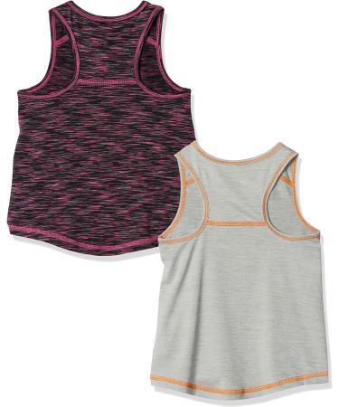 Amazon Essentials Girls/Toddlers' Active Tank 2-Pack, X-Small, Black/Light Grey Space Dye - Buy Online on GoSupps.com