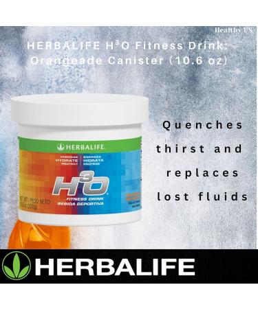 Herbalife H O Fitness Drink: Orangeade Canister 10.6 Oz (300g) Carbohydrate Blend for immediate Energy Energize Hydrate Protect Naturally Flavored - Buy Online on GoSupps.com