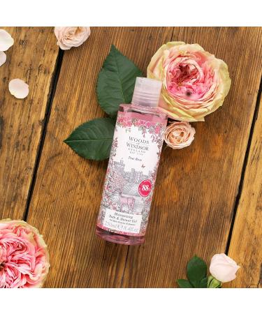 Woods of Windsor Rose Bath & Shower Gel - Floral White Jasmine & Ylang Ylang - Moisturizing Body Wash for Women with Vitamin E - 250ml - Buy Online on GoSupps.com