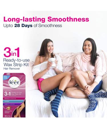 VEET Easy-Gelwax Technology Sensitive Formula Hair Removal Wax Strips - Pack of 3 - Buy Online on GoSupps.com