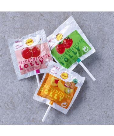 Frigeo Glucose Lollies - Strawberry Tropic & Cherry Flavors | 100 Pieces - 750g Bucket | International Shipping Available - Buy Online on GoSupps.com