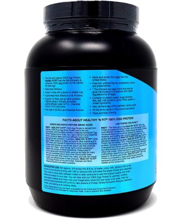 Healthy N Fit 100% Egg Protein - Chocolate 2lb | Lactose Free, Sugar Free, Naturally Sweetened - Buy Online on GoSupps.com