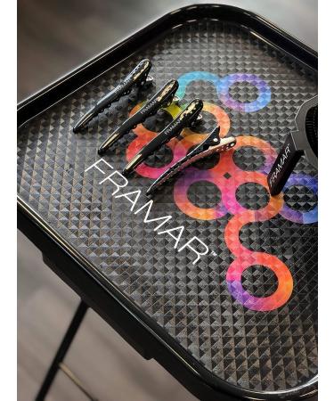 Framar Black Big Bite Clips - Set of 4 Professional Hair Clips | Metal Clips for Styling, Extra Grip & Durable - Buy Online on GoSupps.com