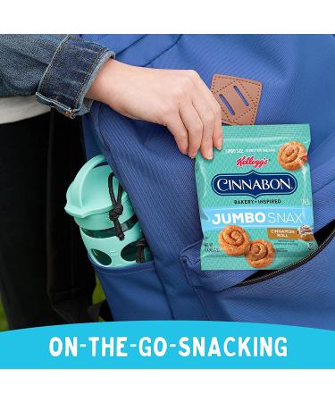 Kellogg's Cinnabon Jumbo Snax Cinnamon Roll Cereal Snacks 20.2oz Case (4 Count) - Buy Online on GoSupps.com