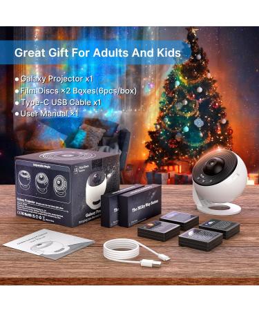 Mexllex Planetarium Star Projector: Realistic Galaxy Light with 12 Planet Discs - Ideal Night Light for Bedroom, Living Room, and Parties - Buy Online on GoSupps.com