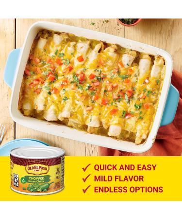 Old El Paso Chopped Green Chiles 4.5 oz (Pack of 24) - Buy Now for Authentic Tex-Mex Flavor! - Buy Online on GoSupps.com