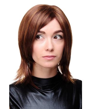 WIG ME UP - Sexy lady's wig medium length shoulder length brown blonde streaked strands straight GFW1867-33H27C