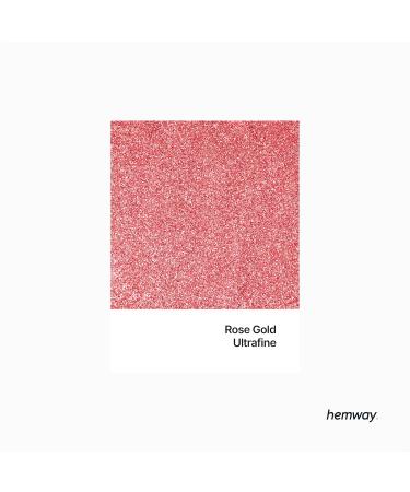 Hemway Eco-Friendly Biodegradable Glitter 100g - Vegan Rose Gold for Face Eyes Body & Festival Makeup - Buy Online on GoSupps.com