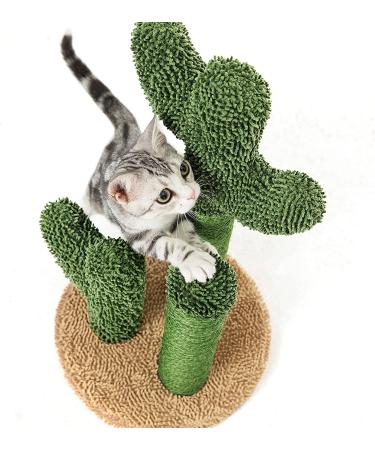 Pesofer Cactus Cat Scratching Post with 3 Poles and Dangling Ball - Buy Online on GoSupps.com